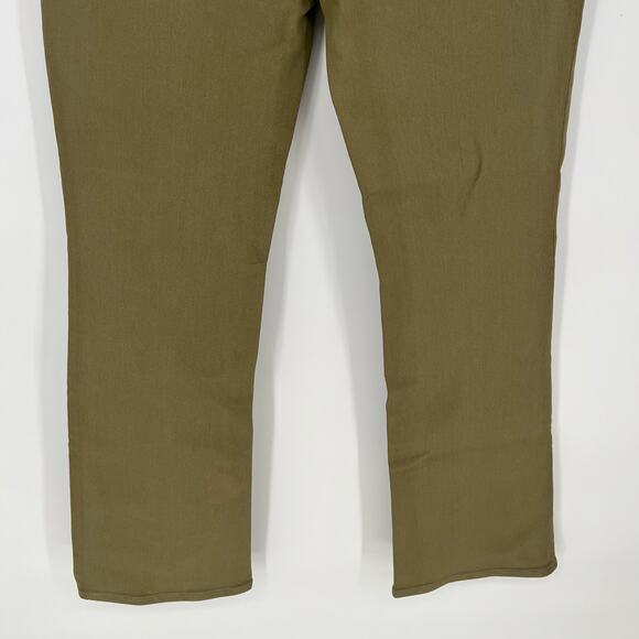 Madewell Kick Out Crop Jeans Coated Edition Distant Surplus Green Size 28 NWT - Picture 11 of 13